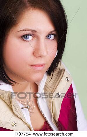 Picture - Female portrait. Fotosearch