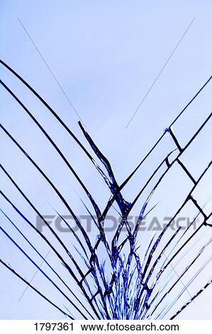 Stock Image - Fragmented glass. Fotosearch