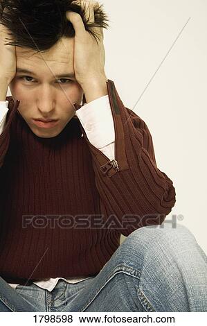 Frustrated man View Large Photo Image Stock Photo - Frustrated man. Fotosearch