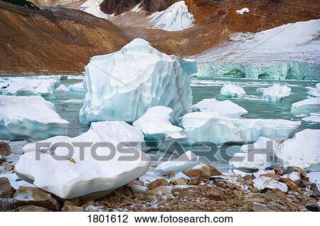 Stock Image - Glacier slough. Fotosearch
