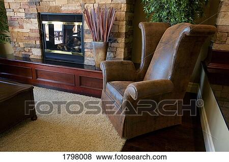 Stock Photo - Interior of a living room. Fotosearch
