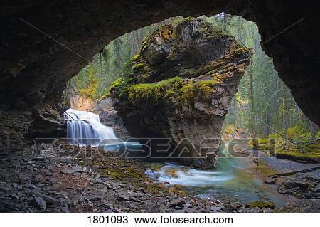Johnston Canyon Banff National park, Alberta, Canada View Large Photo Image Stock Image - Johnston Canyon Banff National park, Alberta, Canada . Fotosearch