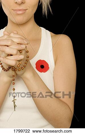 Lady with prayer beads View Large Photo Image Stock Image - Lady with prayer beads. Fotosearch