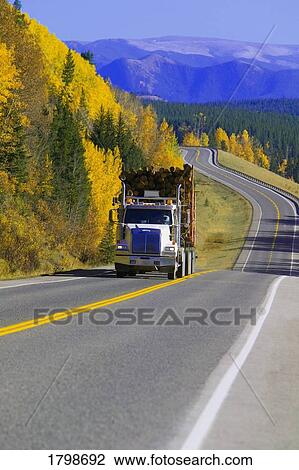 Logging truck in Alberta, Canada View Large Photo Image Stock Image - Logging truck in Alberta, Canada. Fotosearch