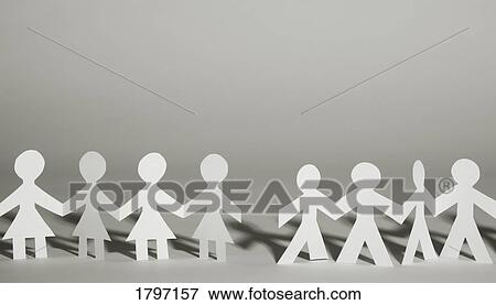 Male and female paper cut-outs View Large Photo Image Stock Photo - Male and female paper cut-outs. Fotosearch