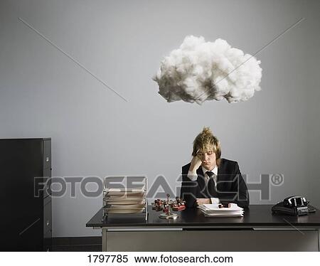 Man unhappy at work View Large Photo Image Stock Photography - Man unhappy at work. Fotosearch