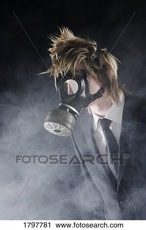 Man wearing a gas mask View Large Photo Image Stock Image - Man wearing a gas mask. Fotosearch