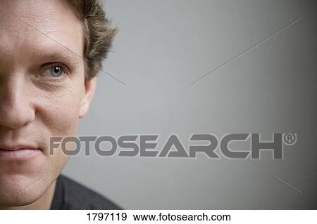 Stock Photo - Man's face. Fotosearch