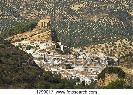 Stock Photo - Moorish Castle at Montefrío in Spain. Fotosearch