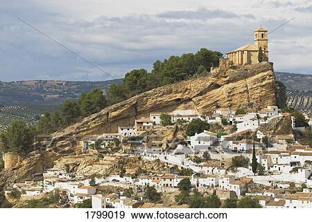Stock Photo - Moorish Castle at Montefrío in Spain. Fotosearch