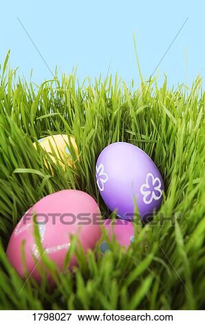 Stock Photo - Painted Easter eggs. Fotosearch