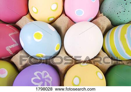 Painted Easter eggs View Large Photo Image Stock Photo - Painted Easter eggs. Fotosearch