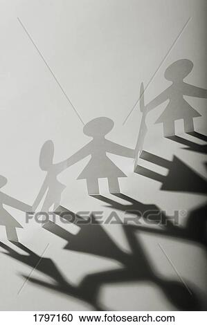 Paper cut-outs of people View Large Photo Image Stock Image - Paper cut-outs of people. Fotosearch