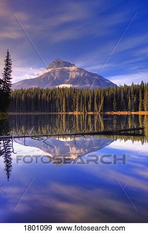 Stock Photo - Pilot Pond Banff National Park Alberta Canada . Fotosearch