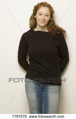 Stock Image - Portrait of a woman. Fotosearch