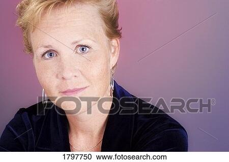Stock Image - Portrait of a woman. Fotosearch