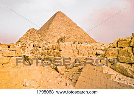 Stock Photo - Pyramids in Egypt. Fotosearch