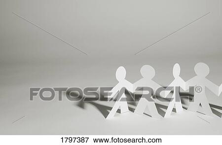 Series of paper dolls View Large Photo Image Stock Photo - Series of paper dolls. Fotosearch