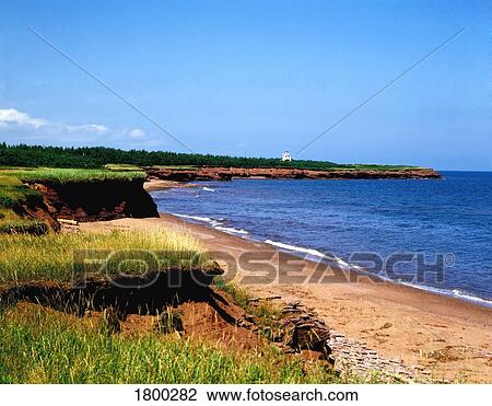 Stock Image - Shoreline in Prince Edward Island, Canada. Fotosearch