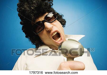 Singing enthusiastically View Large Photo Image Stock Photograph - Singing enthusiastically. Fotosearch