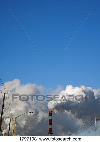 Stock Photo - Smoke stack. Fotosearch