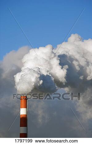 Stock Photo - Smoke stack. Fotosearch