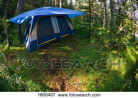 Tent camping View Large Photo Image Stock Photo - Tent camping . Fotosearch
