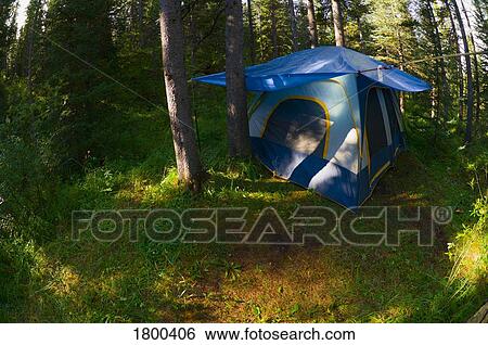Tent camping View Large Photo Image Stock Photograph - Tent camping . Fotosearch