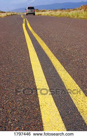 Stock Photograph - Van driving down the highway. Fotosearch
