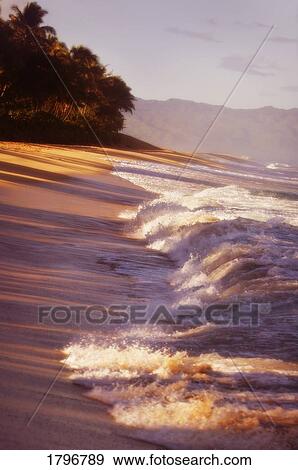 Waves crashing onto shore View Large Photo Image Stock Photo - Waves crashing onto shore. Fotosearch