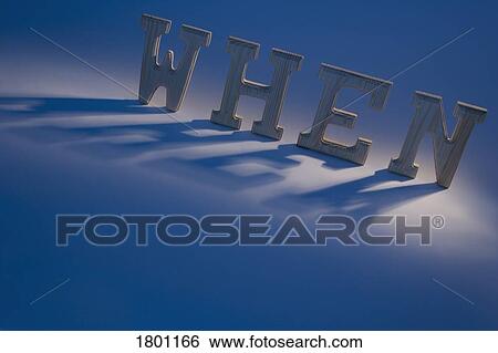When in bold letters View Large Photo Image Stock Photograph - When in bold letters. Fotosearch