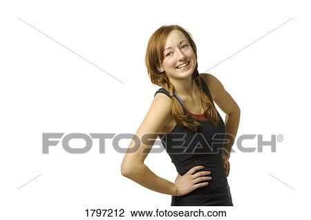 Woman with hands on her hips View Large Photo Image Stock Image - Woman with hands on her hips. Fotosearch