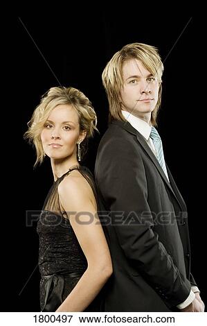 Stock Photo - Young adults in formal wear. Fotosearch