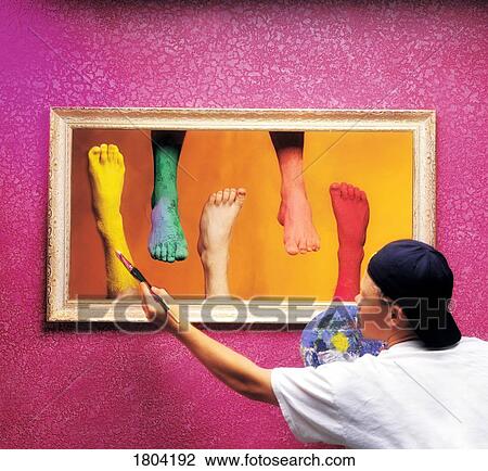 A colorful painting View Large Photo Image Stock Image - A colorful painting. Fotosearch