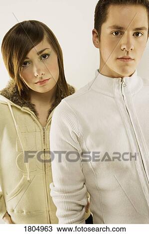 Stock Image - A couple of chic young adults. Fotosearch