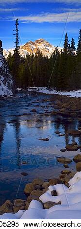 Stock Photography - A mountain river near the bottom of a canyon. . Fotosearch