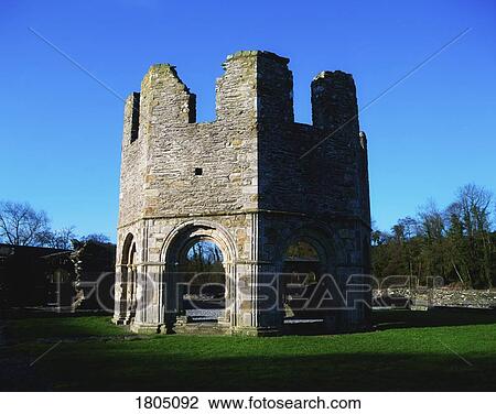 Ancient Abbeys - Co Meath, The Lavabo And Chapter House, Mellifont (1142), Ireland View Large Photo Image Stock Image - Ancient Abbeys - Co Meath, The Lavabo And Chapter House, Mellifont (1142), Ireland. Fotosearch