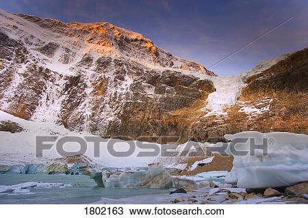 Angel Glacier on Mount Edith Cavell, Jasper National park, Alberta, Canada View Large Photo Image Stock Image - Angel Glacier on Mount Edith Cavell, Jasper National park, Alberta, Canada . Fotosearch