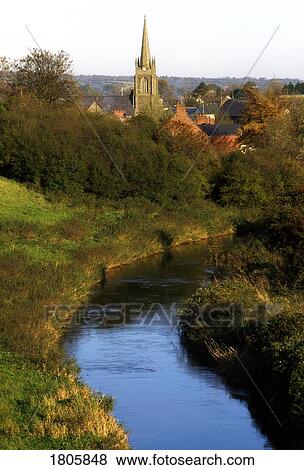 Stock Photo - Antrim, All Saints Church, Ireland. Fotosearch