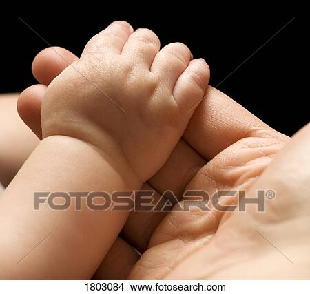 Baby holding mother's hand View Large Photo Image Picture - Baby holding mother's hand. Fotosearch