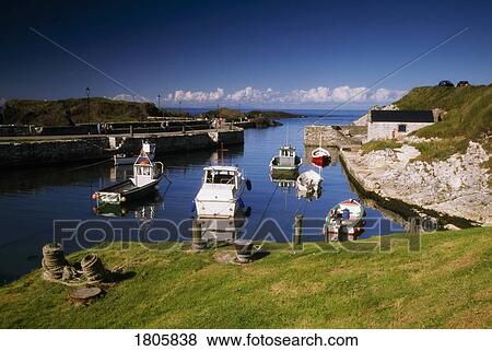 Ballintoy Harbour, Co Antrim, Ireland View Large Photo Image Stock Photo - Ballintoy Harbour, Co Antrim, Ireland. Fotosearch