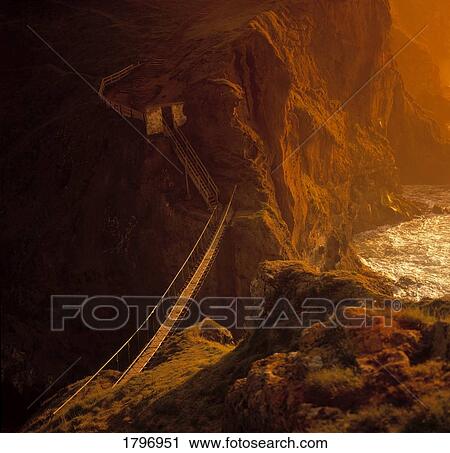 Bridge among rocky terrain with a sunset View Large Photo Image Stock Image - Bridge among rocky terrain with a sunset. Fotosearch