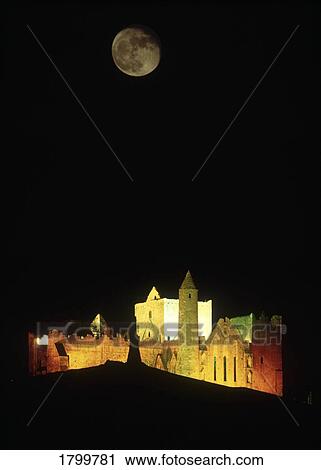 Castle in Ireland illuminated at night View Large Photo Image Stock Image - Castle in Ireland illuminated at night. Fotosearch