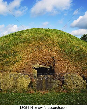 Celtic Archaeology, Knowth, Entrance to one of the 17 Satellite Graves View Large Photo Image Picture - Celtic Archaeology, Knowth, Entrance to one of the 17 Satellite Graves. Fotosearch