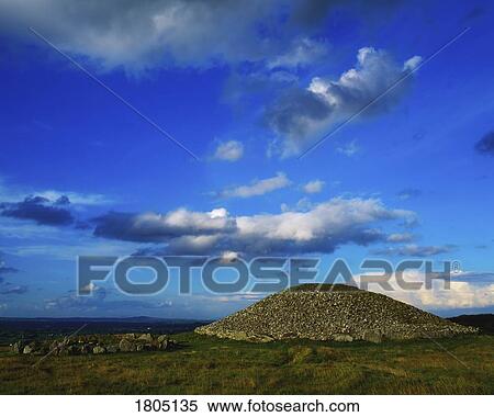 Stock Photography - Celtic Archaeology, Lough Crew, Passage Grave, Near Oldcastle, Co Meath, Ireland. Fotosearch