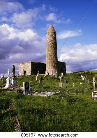 Celtic Archaeology, Round Tower at Turlough, Co Mayo, Ireland View Large Photo Image Stock Photo - Celtic Archaeology, Round Tower at Turlough, Co Mayo, Ireland. Fotosearch