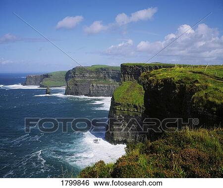 Cliffs of Moher, Co Clare, Ireland View Large Photo Image Stock Photograph - Cliffs of Moher, Co Clare, Ireland. Fotosearch