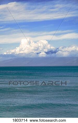 Clouds over Molokai, Hawaii, USA View Large Photo Image Picture - Clouds over Molokai, Hawaii, USA . Fotosearch