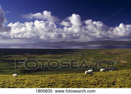 Co Antrim, View over Magilligan Point, to Greencastle, Ireland View Large Photo Image Stock Photography - Co Antrim, View over Magilligan Point, to Greencastle, Ireland. Fotosearch