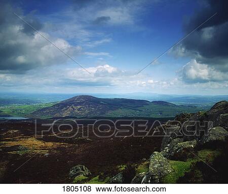 Co Armagh, Camlough Mountain, from Slieve Gullion, Ireland View Large Photo Image Stock Photo - Co Armagh, Camlough Mountain, from Slieve Gullion, Ireland. Fotosearch